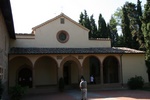San Vivaldo -  The main entrance of the church